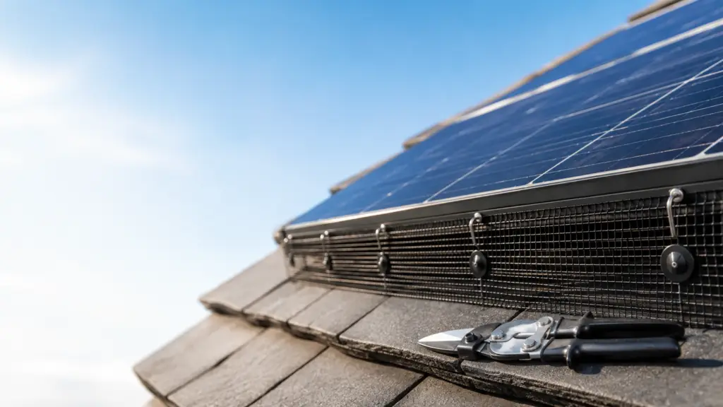Solar Panel Mesh Protection